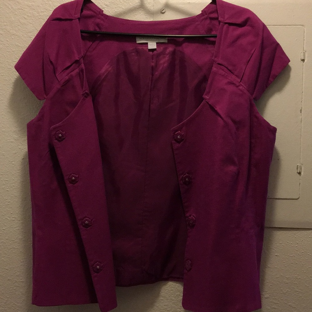 Purple New York and Company vest